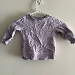 Hanna Andersson Lavender Purple Moon and Back Organic Cotton Sweatshirt